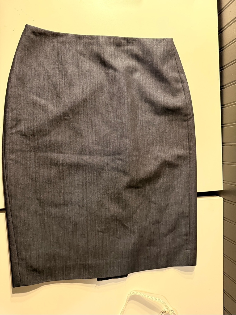 Anne Klein Denim Color Pencil Skirt Knee Length Size 2